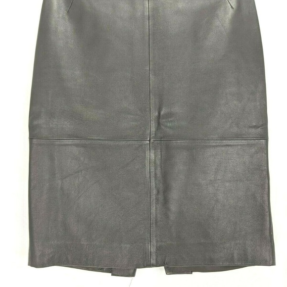 Lafayette 148 NY Brown Skirt Size 2 Straight Penci - Picture 1 of 8